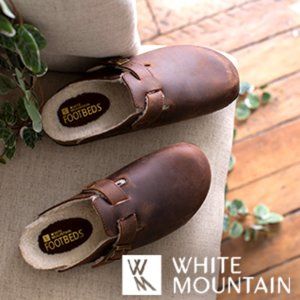 BRAND NEW White Mountain Bari Clogs 8 faux shearling